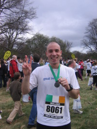 Great Ireland Run finish celebrations